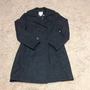 3/4 length pea coat. Dark grey. Excellent condition.